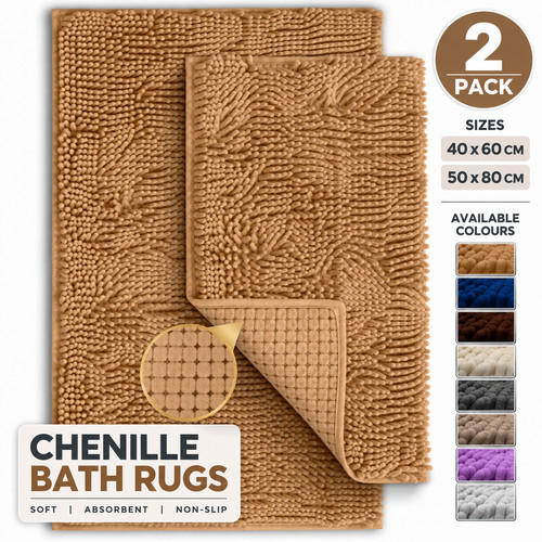 2pc non slip bath mat - 2pc,
