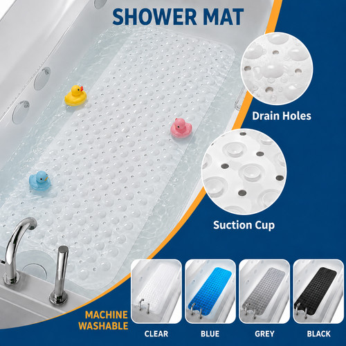 Extra large non slip bath - large,