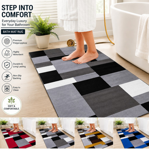 Extra large bathroom bath - bath, mat