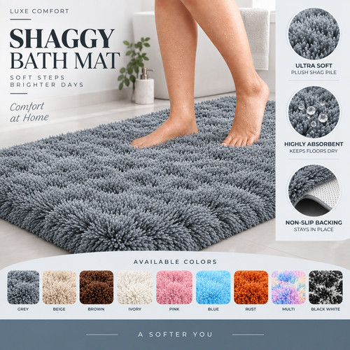 Non slip bath mat - non,
