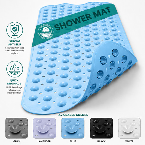 Non slip bath mat extra - extra, large